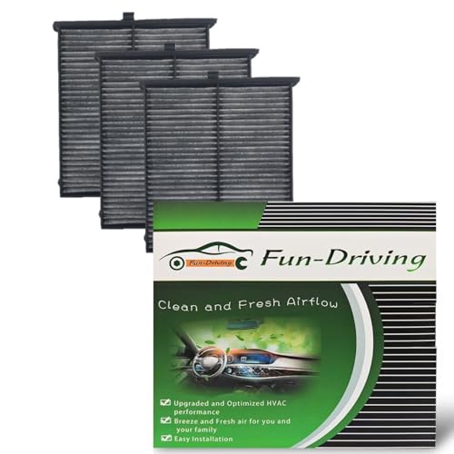 FUN-DRIVING 3 Pack FD811 Cabin air filter for Mazda 3,6,CX-5, Replacement for CF11811,KD45-61-J6X - Image 1