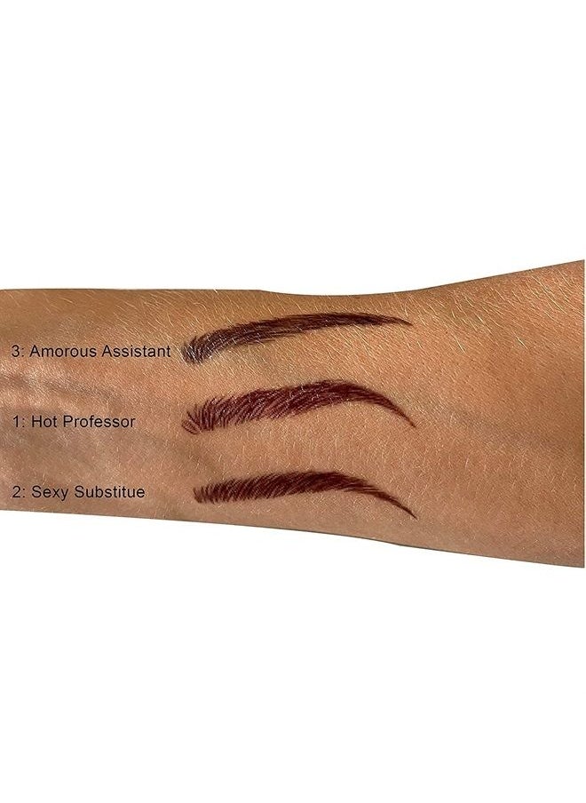 Neva Nude Instant Eyebrows 10 Pairs, Dark Brown/Black Temporary Eyebrows | Easy Application & Long Lasting | Waterproof (Hot Professor)  - Image 2