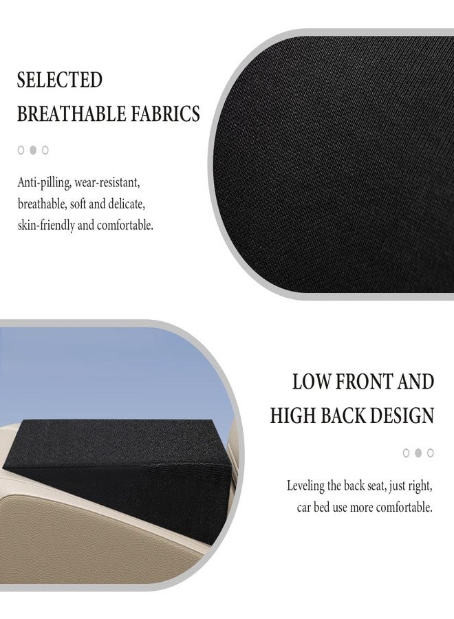 FSTURIOS Auto Seat Wedge Leveling Cushion, Comfortable Ergonomic Wedge Foam Pad Car Seat Cushion, Angled Design Rear Seat Pad Office Chair Support Cushion for Pain Relief - Image 3