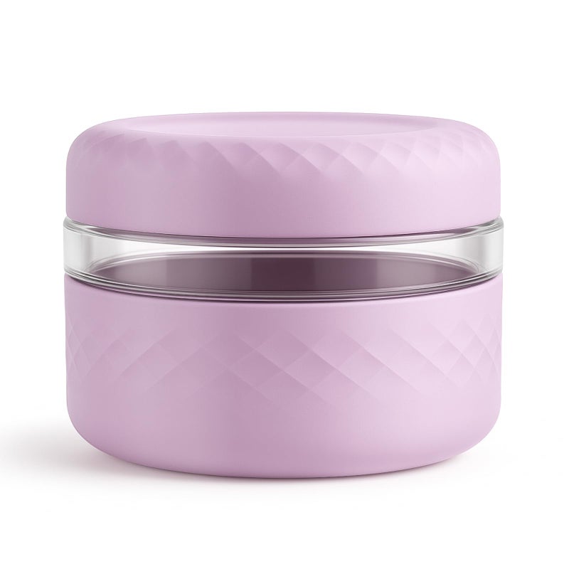 Cafezi 16 oz Glass Lunch Bowl Container with Lid | Leak & Spill Proof, BPA-Free, Microwave & Dishwasher Safe, Airtight Meal Prep & Food Storage Jar for Lunch, Salad, Soup, Overnight Oats, Stew, Yogurt - Image 1