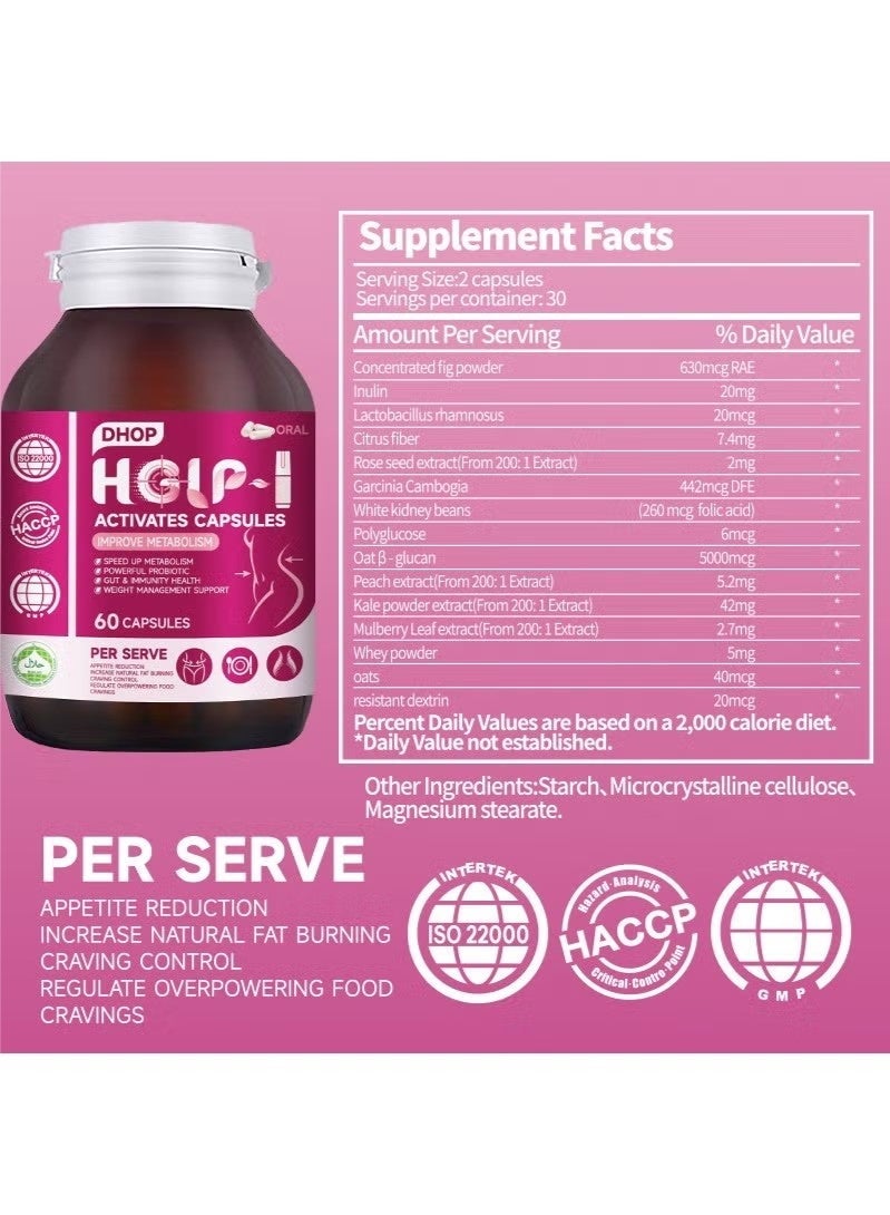 DHOP Hglp-1 Activates Capsules Improve Metabolism Burn Excess Fat Boost Immunity 60 Capsules - Image 5