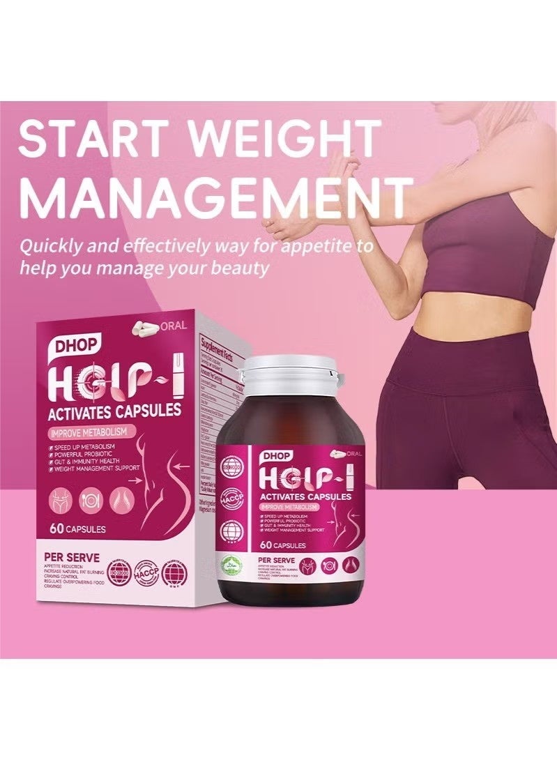DHOP Hglp-1 Activates Capsules Improve Metabolism Burn Excess Fat Boost Immunity 60 Capsules - Image 4