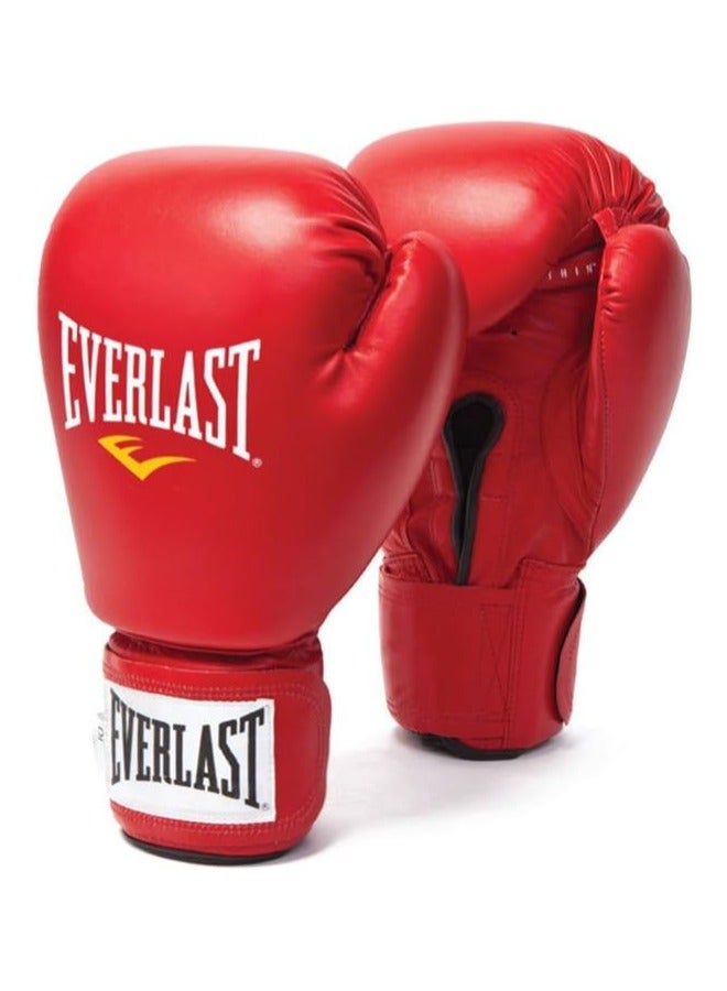 EVERLAST A Pair of Professional Full Finger Boxing Gloves, Red/White - Image 5