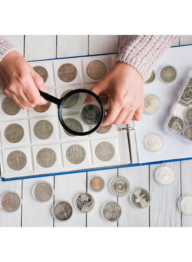 12 Pcs Coin Collection Cases, Adjustable Acrylic Coin Collection Cases, Coin Snap Holder, Protection Cases for Collectors, Coin Collection Supplies - Image 5