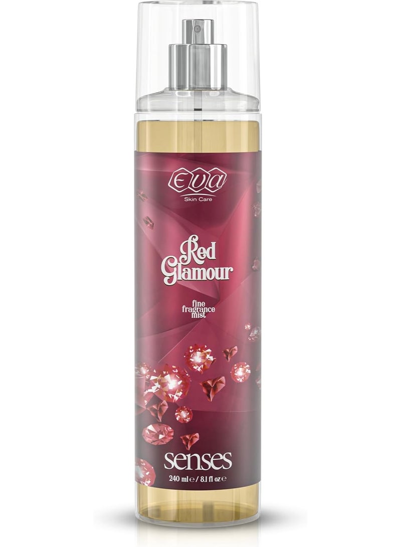 إيفا بخاخ الجسم سينسيز ريد جلامور من إيفا – 240 مل للنساء