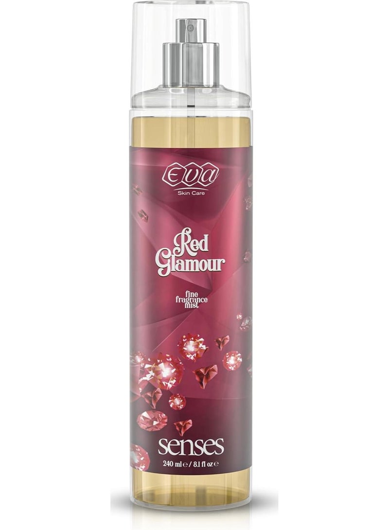 Eva Senses Red Glamour Body Splash – 240ml (For Women)
