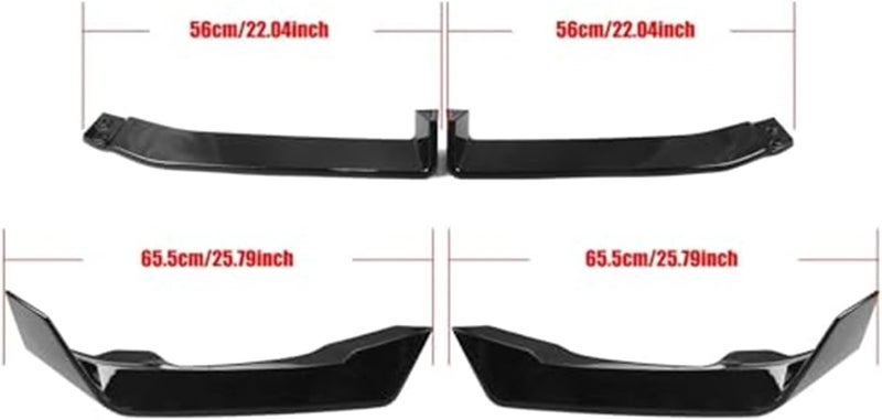 QASULER Front Bumper Lower Spoiler Lip for BMW X5 2023-2024 - Image 3