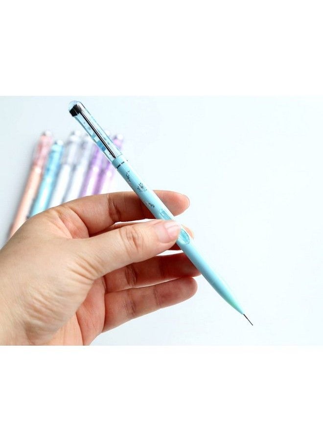 GANSSIA - Colorful Flowers Mechanical Pencils 0.7Mm Lead Pencil For Writing Pack Of 8Pcs¡ - Image 1