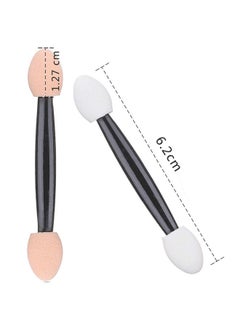 Akstore Akstore Disposable Dual Sides Eye Shadow Sponge Applicator Eyeshadow Brushes Makeup Brush (30PCS-Black)  - Image 2