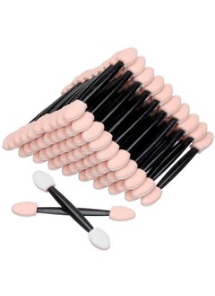 Akstore Akstore Disposable Dual Sides Eye Shadow Sponge Applicator Eyeshadow Brushes Makeup Brush (30PCS-Black)  - Image 1