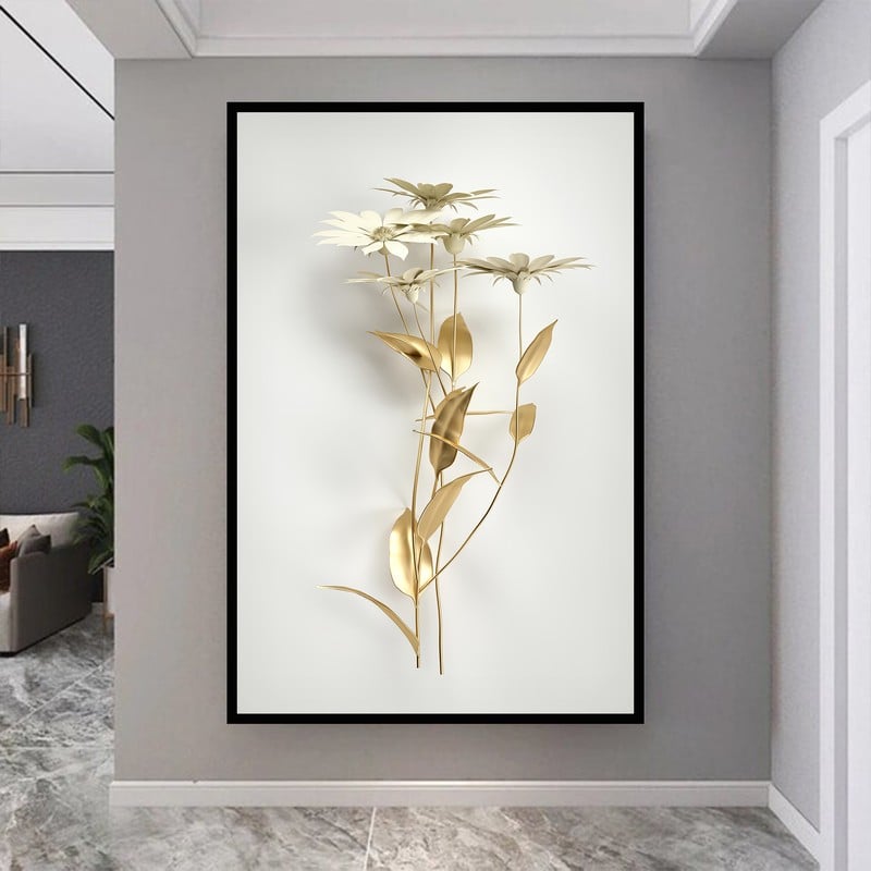 Marktna Modern design canvas painting with a hollow frame, size (60×90), one piece - Image 2