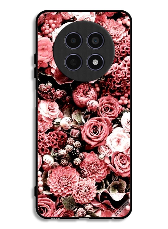 Covernex Realme 12x 5G Protective Case Cover Peach Roses - Image 1