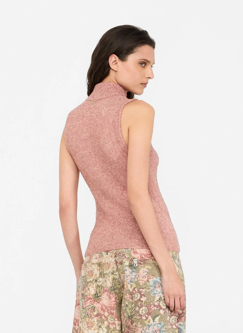 ليو جو بلوزة بفتحات