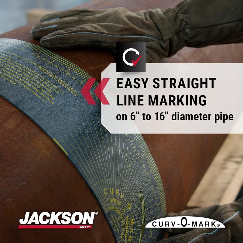 Jackson Safety أداة قياس الأنابيب من جاكسون سيفتي - أداة تركيب الأنابيب شريط لاصق (أحجام متعددة وتصنيفات حرارة) - Image 2