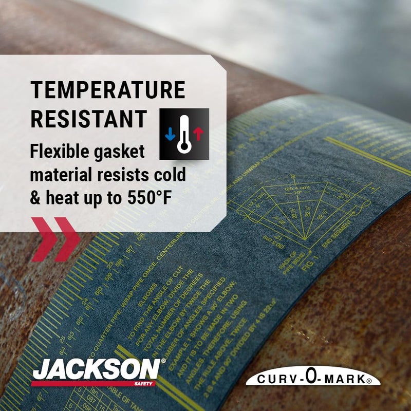Jackson Safety أداة قياس الأنابيب من جاكسون سيفتي - أداة تركيب الأنابيب شريط لاصق (أحجام متعددة وتصنيفات حرارة) - Image 5