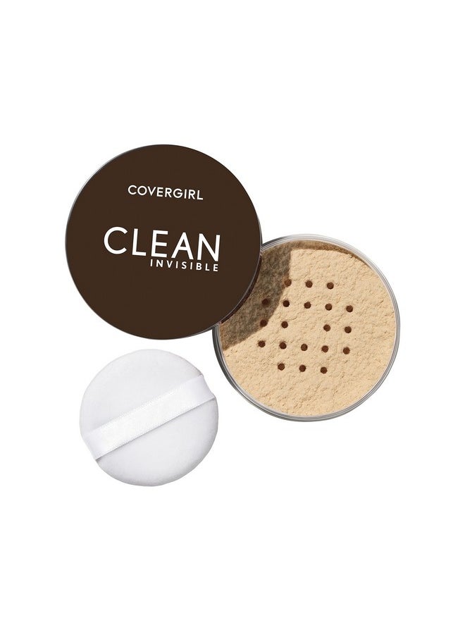 CoverGirl COVERGIRL Clean Invisible Loose Powder - Loose Powder, Setting Powder, Vegan Formula - Translucent Fair, 20g (0.63 oz)  - Image 1