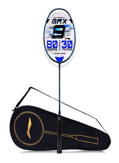 Li-Ning G-Force Superlite Max 9 Carbon Fibre Unstrung Badminton Racket with Full Cover (Navy/Blue)