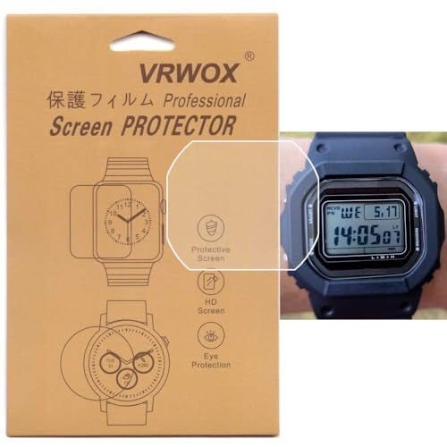 VRWOX 3-Pcs TPU Screen Protector For GW-5000U-1JF GW-5000-1JF Watch,Full Coverage TPU Screen Protector HD Clear Anti-Bubble and Anti-Scratch For (GW-5000) - Image 1