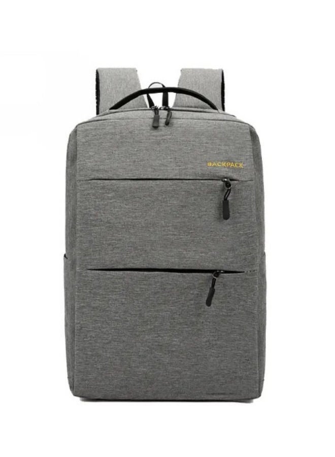XiuWoo Bookbags Backpack Laptop Bag USB Charging - Grey/Black  - Image 1