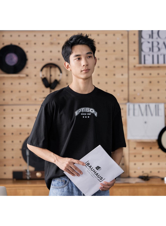 EPTISON fashion Printed Short-sleeve T-shirt For Men, Summer Casual Loose Fit Youth Couple Tee Top - Image 4