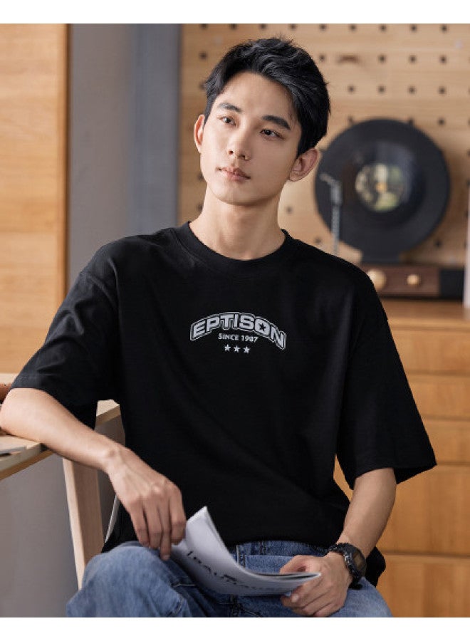 EPTISON fashion Printed Short-sleeve T-shirt For Men, Summer Casual Loose Fit Youth Couple Tee Top - Image 1