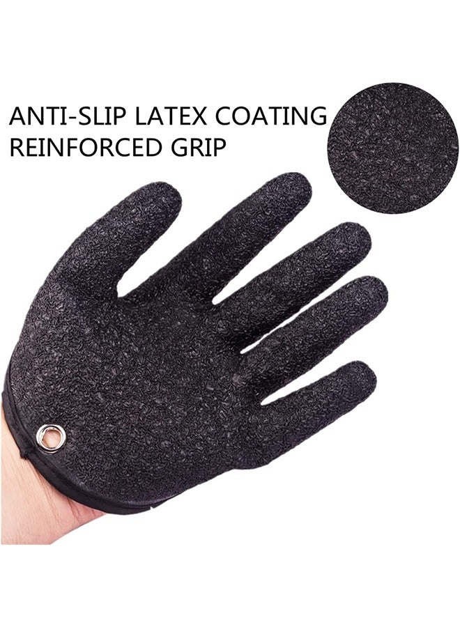 Generic Fishing Glove for Men with Magnet Release, Puncture Resistant Fish Glove for Handling, Catching, Cleaning 2 Pack - Image 2