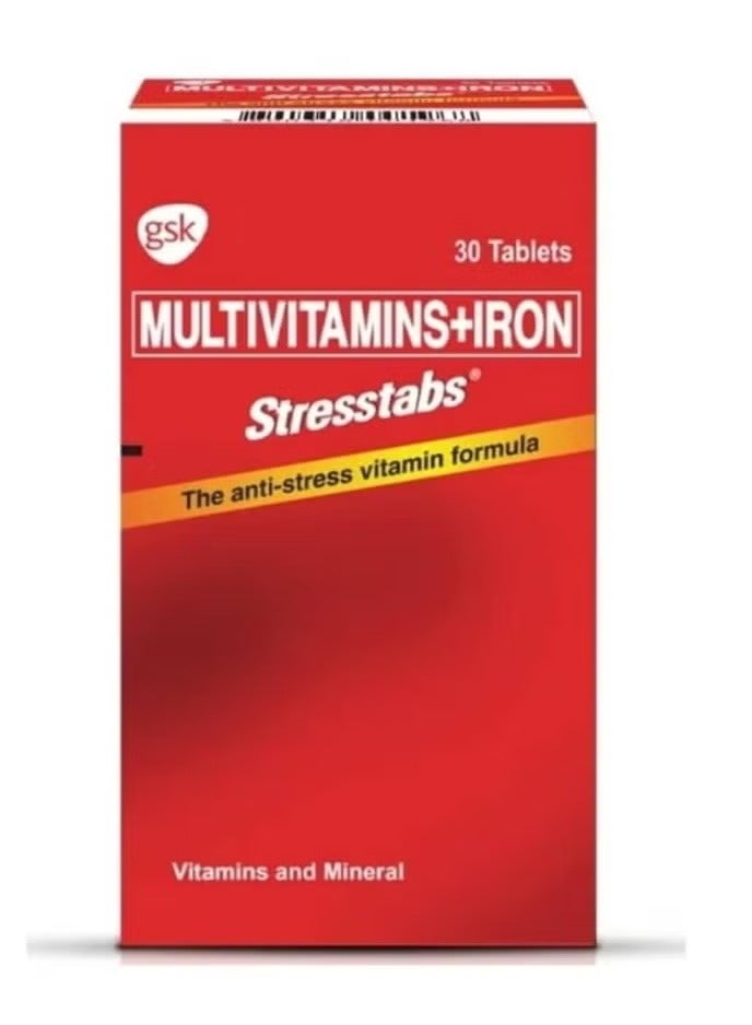 Multivitamins + Iron, 30 Tablets