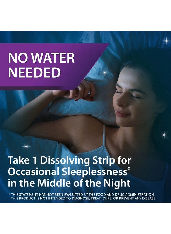Unisom Unisom Simple Slumbers Return-to-Sleep Dissolving Strips 21-Count, Melatonin 3mg, Cool Mint  - Image 3