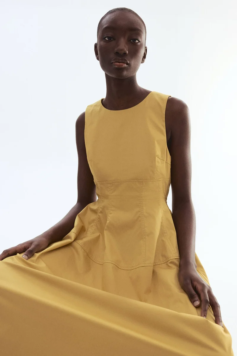 H&M Sleeveless poplin dress