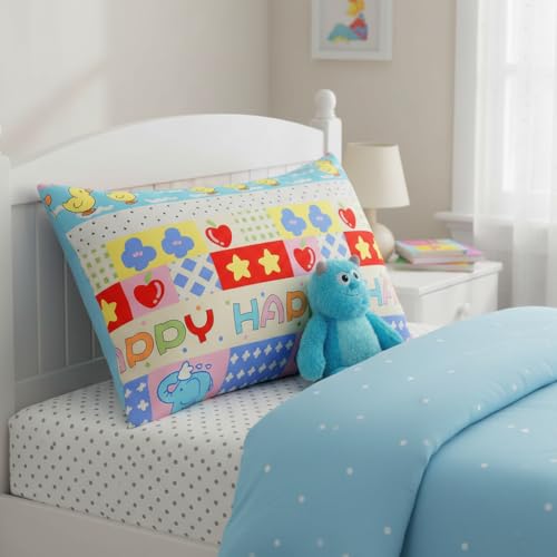 Filymore Happy Cartoon Printed Pillow Covers for Kids Room | Made with Pure Microfiber Soft & Skin Friendly Pillow Cases | Size (17 x 27 inch, Multi) Set of 2 Covers. - Image 5