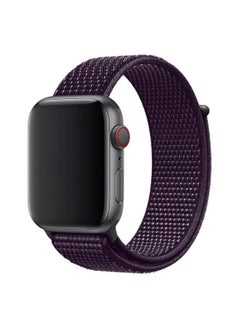 Apple Watch 42mm/44mm/45mm Nylon Sport Loop Band Eggplant