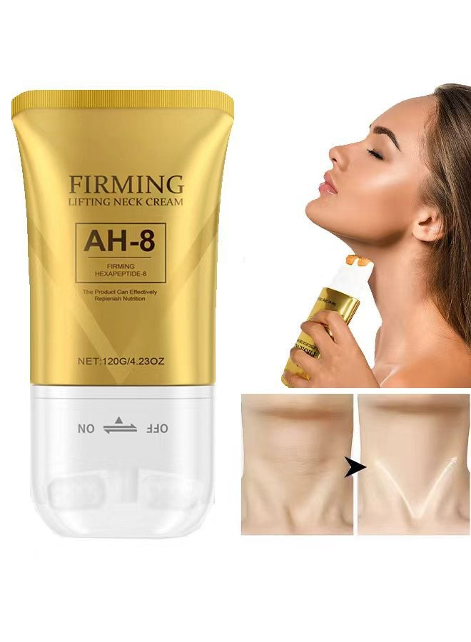 Hoygi AH-8 Firming Lifting Neck Cream, Neck Roller for Firming, Neck and Chest Firming Cream, Firming Lifting Sagging Skin, for Crepey Skin Body Care Comfort, Moisturizing 120g - Image 1