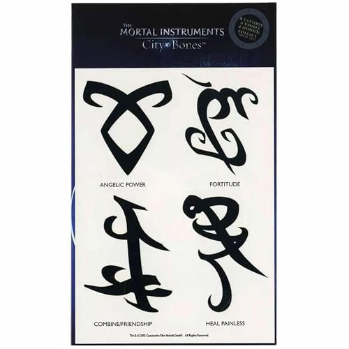 Seven20 The Mortal Instruments City of Bones Temporary Tattoo Set - Image 1