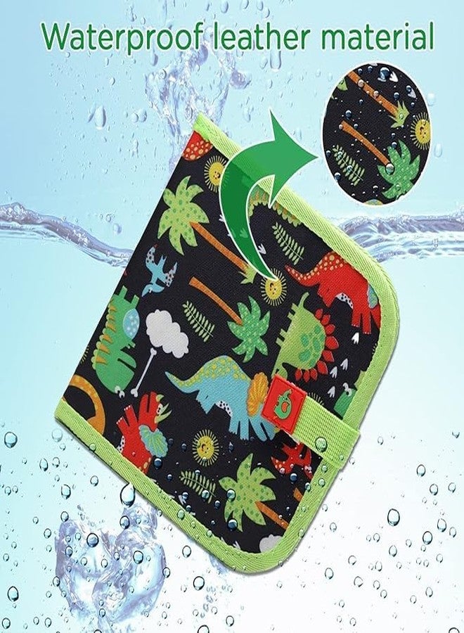 تيمسون دفتر رسم قابل لإعادة الاستخدام من تيمسون مع مناديل مبللة مجانية، و6 صفحات قابلة لإعادة الاستخدام، و3 أقلام رسم، دفتر رسم سحري قابل للمسح للأطفال (أخضر) - Image 3