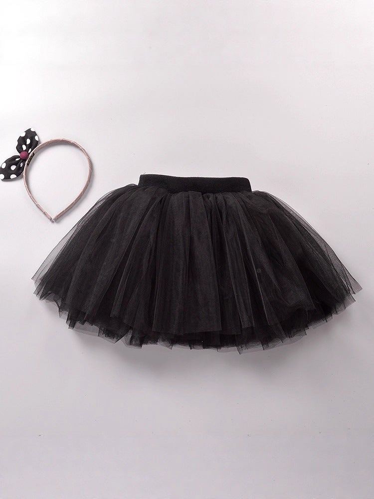 Princess Girl Gauze Skirt Baby Tutu Skirt Tutu Skirt Mesh Cake Skirt Kidsren's Day Dance Performance Skirt - Image 3