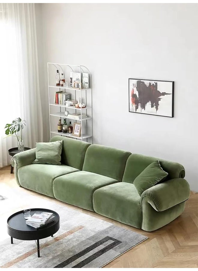 Comfynest Modern Velvet Sofa Set Perfect for Your Living Room (Dark Green)  - Image 1