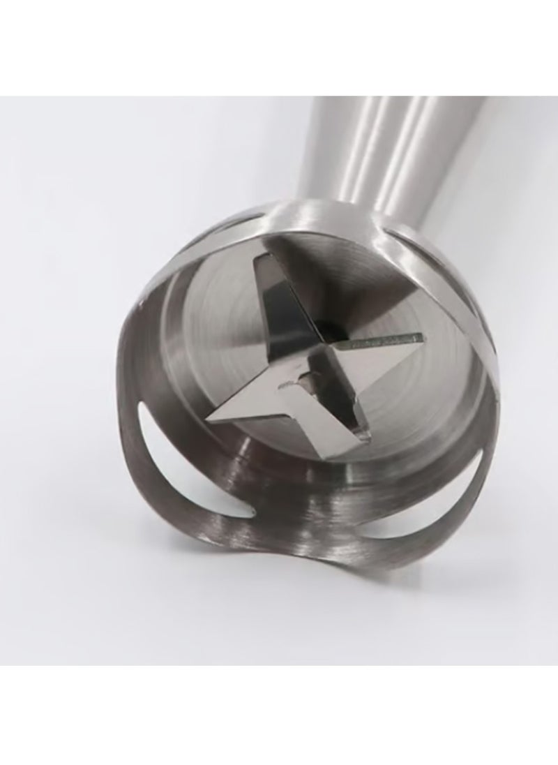 RAF - Hand Blender with Convenient design   combines power and precision to prepare your ingredients quickly and easily to save time in food preparation 800 Watt - 220 Volt, 50 Hz, Silver R.275 - Image 1