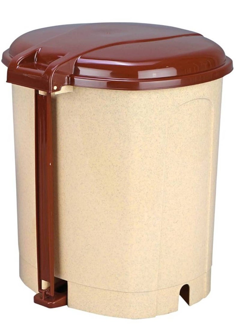 Go Clean Pedal Waste Garbage Bin Trash Can Modern Design Plastic Dustbin - 5L (Beige) - pzsku/ZD120AF6A73DBE06349DDZ/45/_/1735808106/220bdeb6-5487-4daa-912d-4c26d7e0b1f4