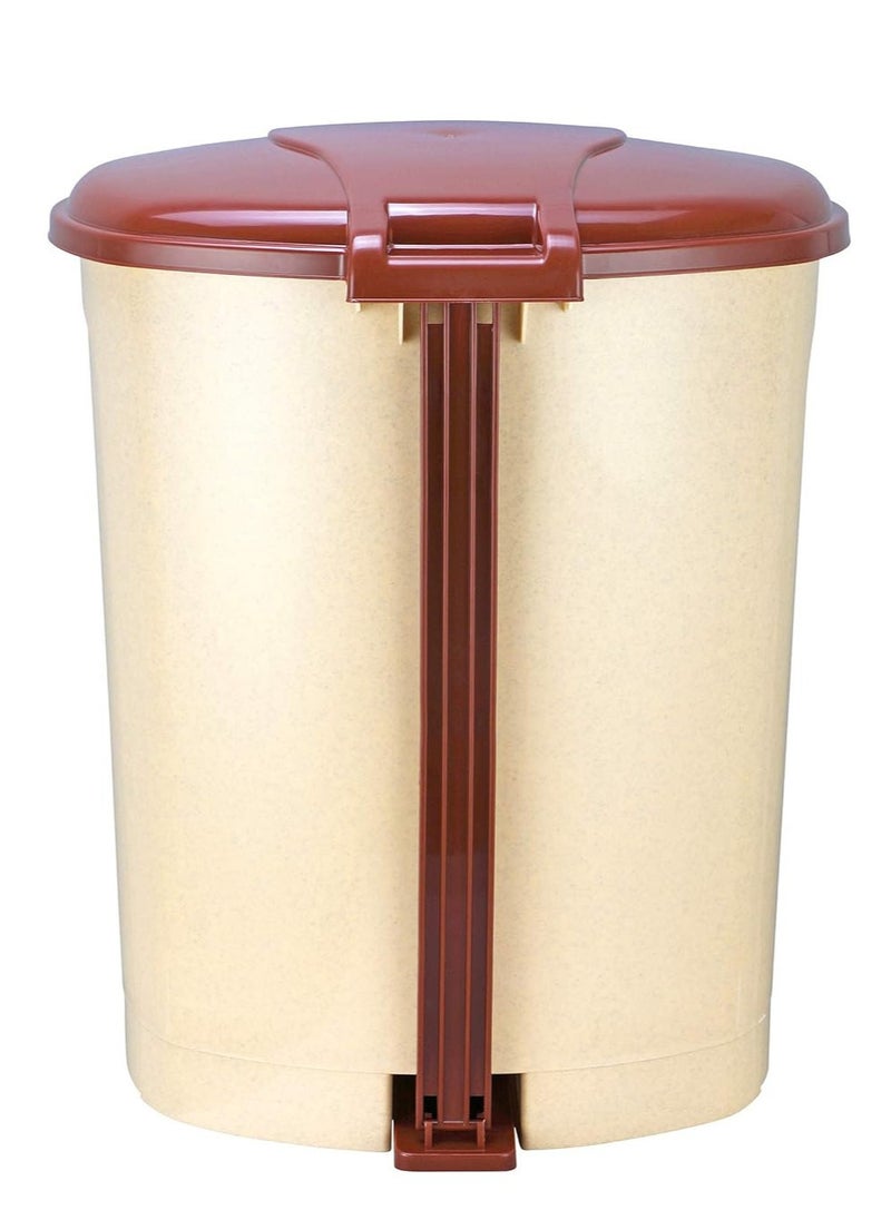 Go Clean Pedal Waste Garbage Bin Trash Can Modern Design Plastic Dustbin - 5L (Beige) - pzsku/ZD120AF6A73DBE06349DDZ/45/_/1735808107/2ac4d2b9-a969-40d4-95de-fe099b5d2796