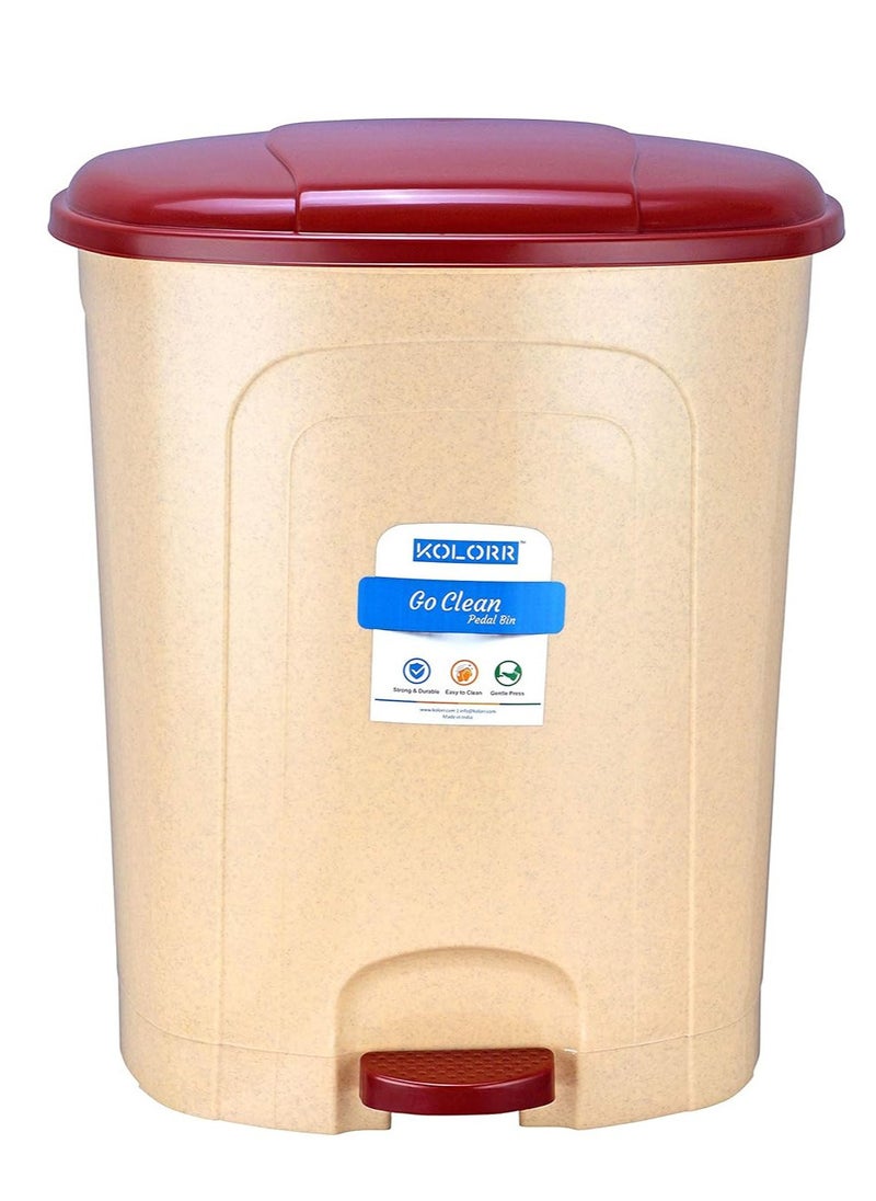 Go Clean Pedal Waste Garbage Bin Trash Can Modern Design Plastic Dustbin - 5L (Beige) - pzsku/ZD120AF6A73DBE06349DDZ/45/_/1735808108/ccb18bab-6de6-4079-83b3-05559ee39850