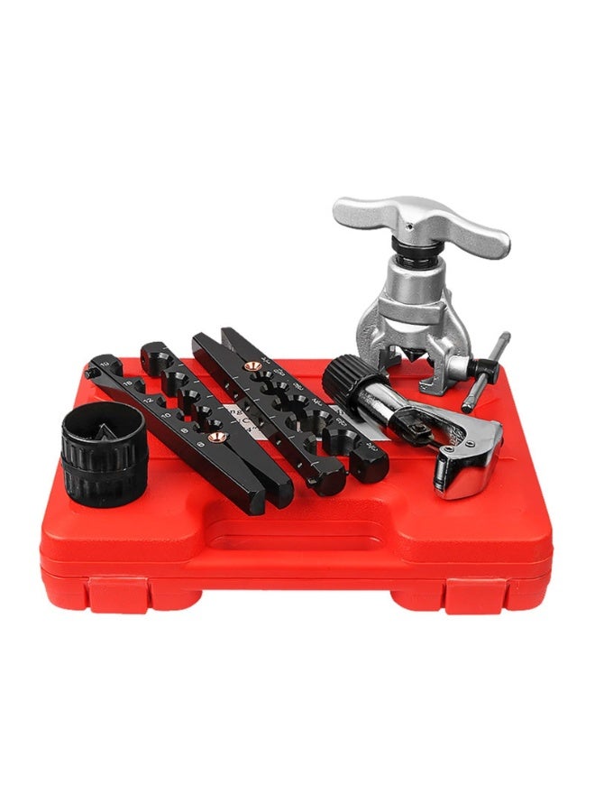 6PCS, Tubing Flaring Swage Tool Kit, Copper Aluminum Tube Flare Repair Heavy Duty Pipe Cutters Brake Line Pipe Eccentric Cone Flaring Swage Tool Set - Image 1