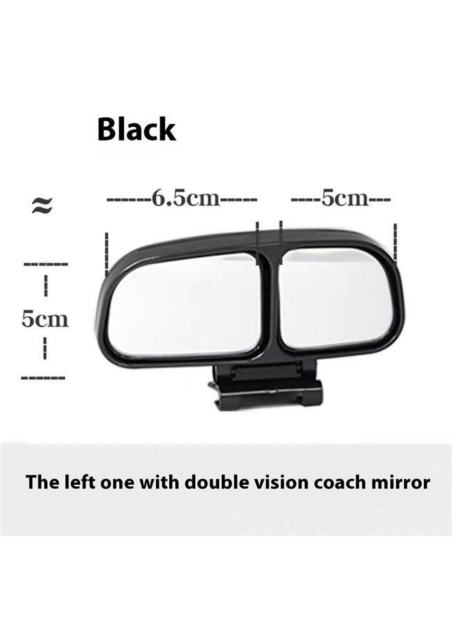 yongsheng - 360-Degree Universal Blind Spot Mirror，Blind Spot Mirrors, Double Vision Auxiliary Mirrors for Left & Right Mirror, Adjustable HD Glass for Maximum Safety and Eliminate Blind Spots - Universal Rear View Mirror Accessory (2 Pack) - Image 1