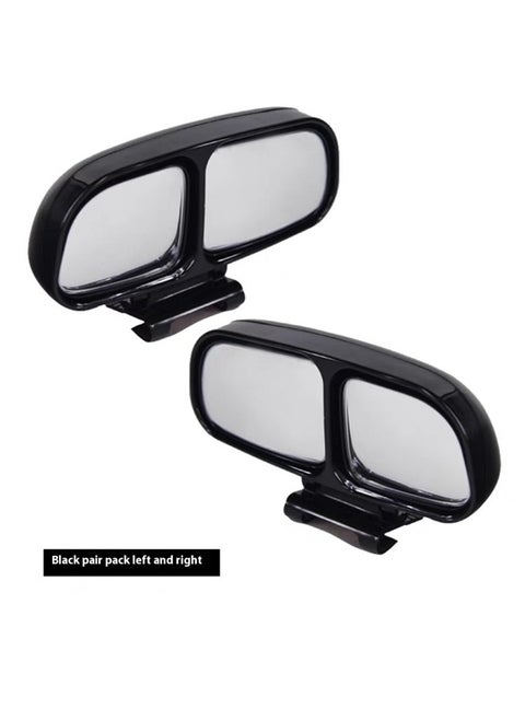 360-Degree Universal Blind Spot Mirror，Blind Spot Mirrors, Double Vision Auxiliary Mirrors for Left & Right Mirror, Adjustable HD Glass for Maximum Safety and Eliminate Blind Spots - Universal Rear View Mirror Accessory (2 Pack)
