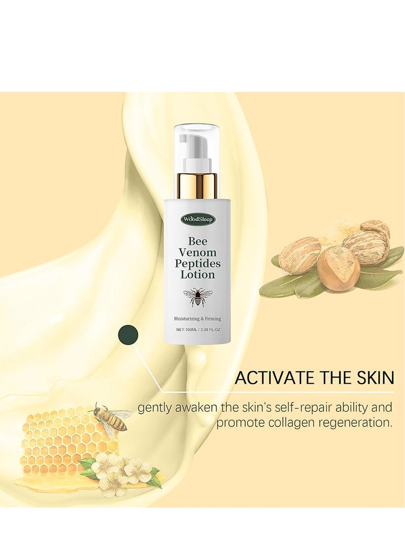 وودسليب كريم إصلاح سم النحل ، مجموعة هدايا للعناية بالبشرة للنساء ، مجموعة العناية بالبشرة المضادة للتجاعيد ، كريم سم النحل لإزالة البقع ، خلاصة الوجه ، غسول ، كريم ، ترطيب وشد (مجموعة من 3 قطع) - Image 5