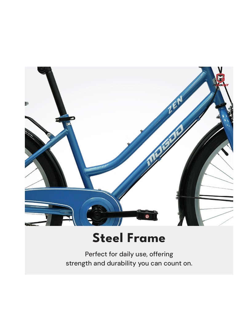 MOGOO - Zen City Bike - 24 Inch - Purple - Image 3