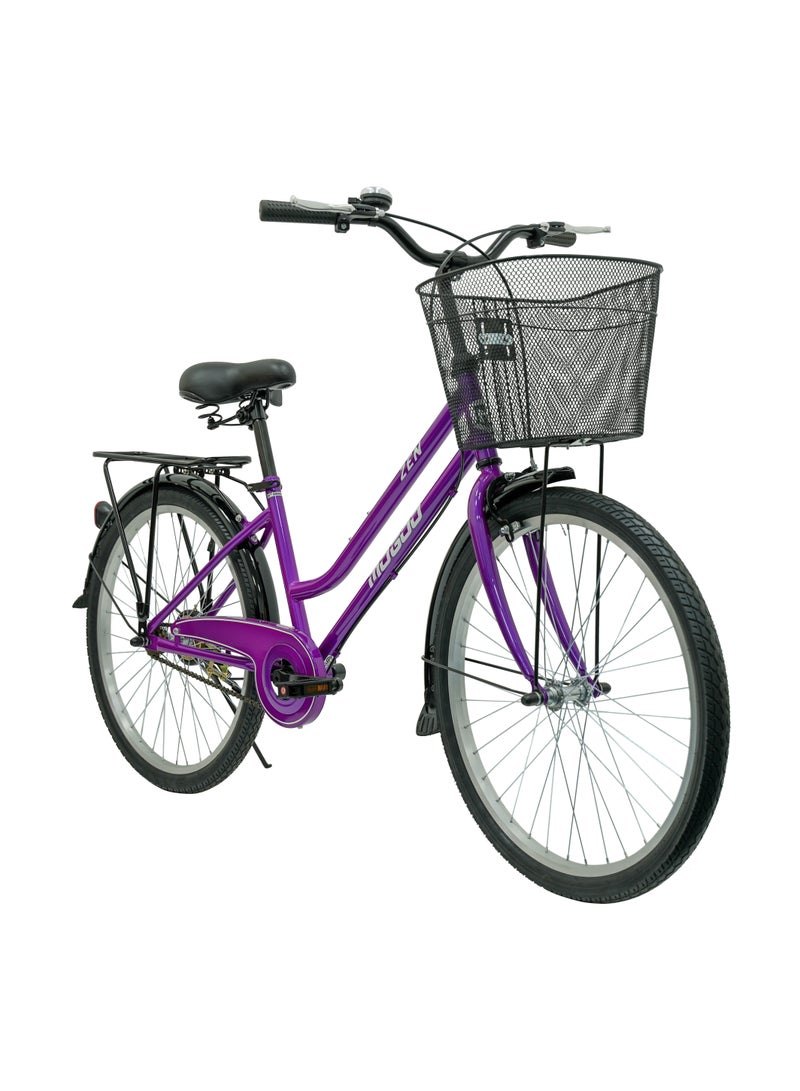 MOGOO - Zen City Bike - 24 Inch - Purple - Image 2