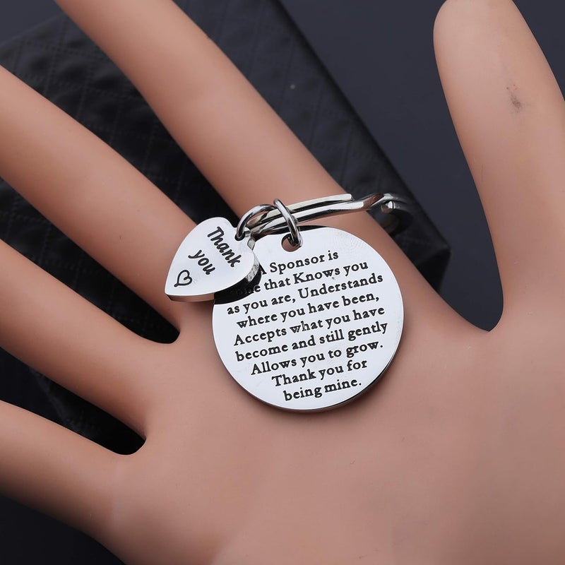 MAOFAED Sponsor Keychain Appreciation Gift AA Addiction Recovery - Image 5
