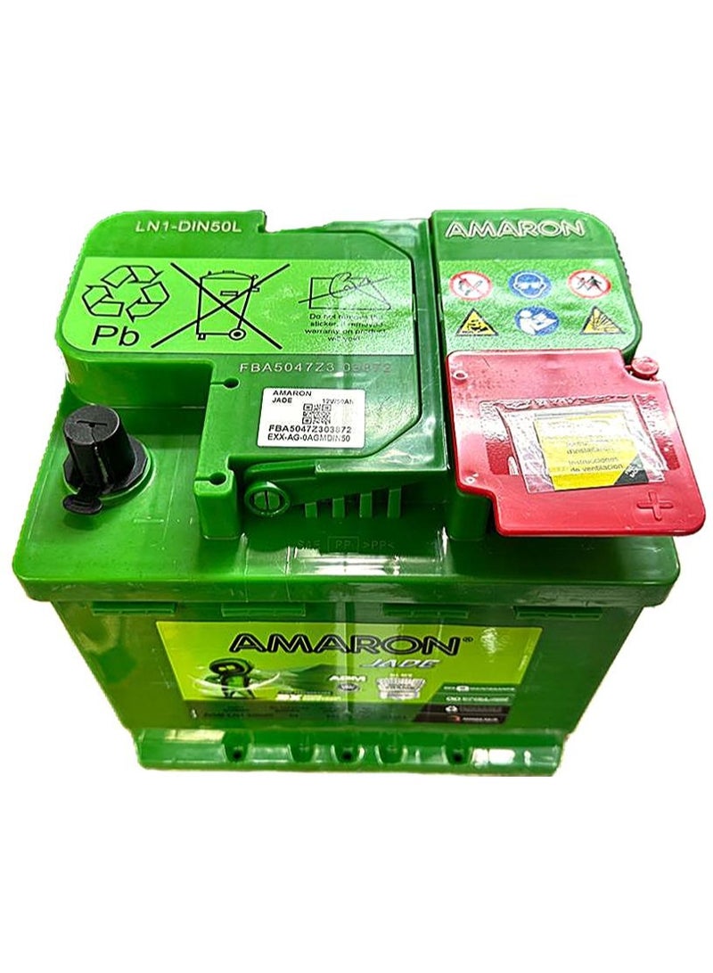 Amaron AGM Car Battery 12V 50AH 540CCA DIN50L / LN1 - Image 2