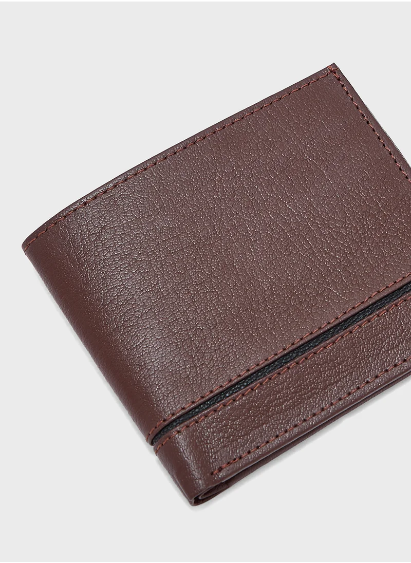 روبرت وود Genuine Leather Bi Fold Wallet