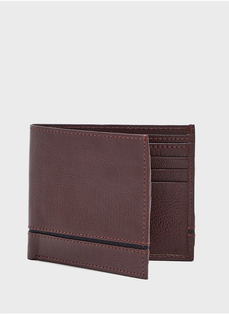 روبرت وود Genuine Leather Bi Fold Wallet